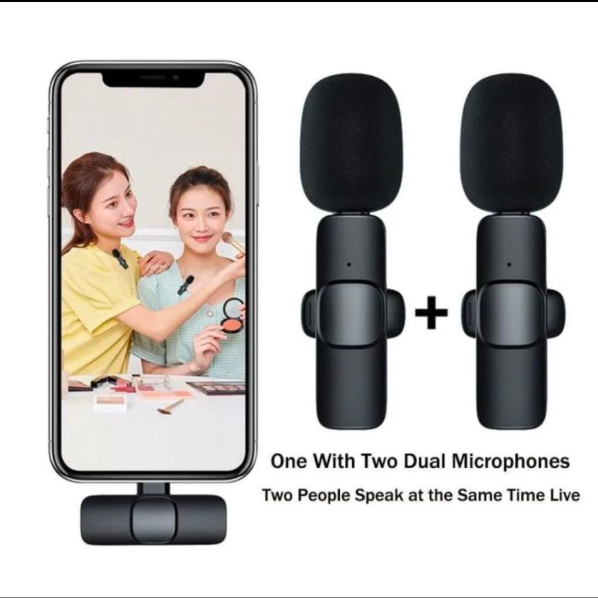 Dual wireless microphone (100%warranty)7days return